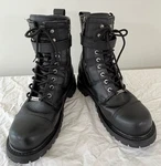 Milwaukee MB403 Mens Size 10 D Boot Zip Trooper Black Leather Motorcycle Biker. Fixed Price $74.95.