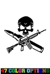 Vinyl Decal Truck Car Sticker Laptop - Hunting 2ND Amendment Guns Ammo Skull. Fixed Price $12.00.