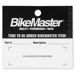 Bikemaster Reorder Tags - 50/PACK 370212. Fixed Price $17.29.