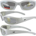 Motoframes Mf Chill Padded Motorcycle Riding Glasses White Clear Lens. Fixed Price $13.25.