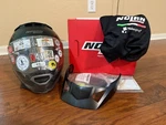 Nolan N44 Storm Black Matte Size 'md' Helmet. Fixed Price $225.00.