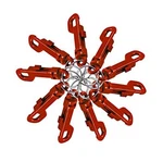 Lucky Line Plastic Clip For Backpacks, Belts, Keys, Party Favors, Arts Red. Fixed Price $17.29.