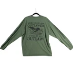 Second Amendment Militia Mens Xl Long Sleeve Graphic T-shirt Green Outlaw Eagle. Fixed Price $12.71.