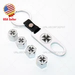 Universal Car Wheel Tire Valve Dust Stems Air Caps Keychain Cross Medal Logo. Fixed Price $9.99.