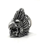 Bravo Bells Aztec Eagle Warrior Skull Biker Motorcycle Guardian Keycha.... Fixed Price $31.46.