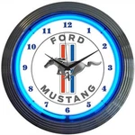 Ford Mustang Clock Sign Since 1964 Gt Man Cave Olp Neonetics Wall Lamp. Fixed Price $78.99.