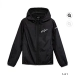 Alpinestars Treq Windbreaker Jacket Xl Women's Black Hooded Full Zip Logo. Fixed Price $50.00.