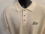 New With Tags Men's Indian Motorcycles Ivory Polo Shirt Short Sleeve Size Large. Fixed Price $12.99.