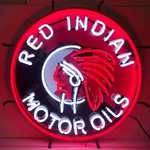 Neonetics 5GSIND Red Indian Motor Oils 24 Inches Sign. Fixed Price $419.99.