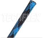 Techflex Pet 3/8" Black With Neon Blue Spyder - 500FT Full Roll. Fixed Price $110.00.
