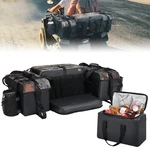 Upgraded Atv Rear Seat Cargo Storage W/cushion Cooler Padded Bottom Bags. Fixed Price $119.89.