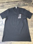Haiden Deegan T-shirt Black "1" American Flag Design Men's Sz Large 108. Fixed Price $14.95.