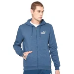 Puma Essentials+ Men's Fleece Hood Jacket, Gibraltar Sea Heather, Medium, Nwt. Fixed Price $49.99.
