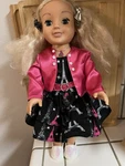 Our Generation Blonde Wavy Hair 18" Play Doll Paris Dress Jacket Shoes Necklace. Fixed Price $14.00.