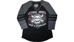 Lethal Threat Women's Fast & Fearless Raglan Sleeve Shirt. Fixed Price $25.60.