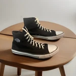 Harley Davidson Men's Nathan Chrome High-top Black Canvas Sneakers D93226 Sz 13. Fixed Price $36.50.