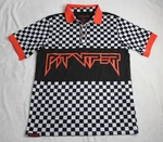 Mens Medium Pit Viper Checkered Flag Black White Victory Lane Tech Polo Shirt. Fixed Price $34.95.