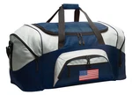 American Flag Duffle Bag Patriotic Usa Travel Duffel Well Made-loaded W/ Pockets. Fixed Price $45.99.
