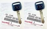 Pair Of Oem Keys For Toyota New Non Chip Ignition Blank 90999-00185. Fixed Price $21.95.