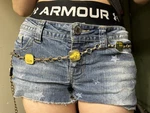 Estate Find, Vintage Women's Travel Hot Spot Chain Link Belt New York Ny. Fixed Price $22.00.