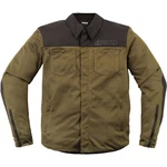 Icon Upstate Mesh C.e. Vented Textile Motorcycle Jacket Green/black. Fixed Price $175.00.