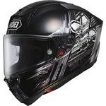 Shoei X-fifteen Cross Logo Full Face Helmet Black/white/purple Dot. Fixed Price $1099.99.