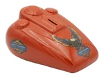 Harley-davidson Vivid Bar & Shield Eagle Gas Tank Bank, Ceramic Orange. Fixed Price $49.95.