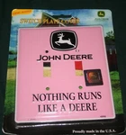 John Deere Double Light Switch Cover Plate Green Pink 4 Girls Bed Room Kitchen. Fixed Price $13.51.