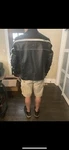 Joe Rocket Large Black/ivory Old School Leather Motorcycle Jacket Lrg Lg. Fixed Price $125.00.