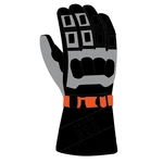 Fly Racing Glacier Gloves Black/grey/orange Medium 363-3942M. Fixed Price $95.15.