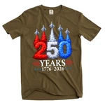 Fourth Of July Jet Flyover 250TH Anniversary 1776-2026 T-shirt Patriotic Usa Tee. Fixed Price $18.99.