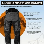 Tourmaster Highlander Waterproof Motorcycle Pants Black/black. Fixed Price $260.99.