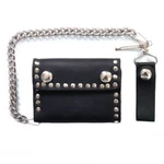 Hot 4" Premium Studded Bi-fold Chain Wallet WLC3105. Fixed Price $34.95.