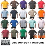 Heavyweight Shirts Mens Plain Short Sleeve Big And Tall M-7XL. Fixed Price $9.95.