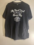 Born Fly Embroidered The Real Deal Black Street Wear Short Sleeve Tee Xl. Fixed Price $30.00.