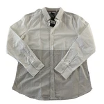 New Five Four Jersey Long Sleeve Button Front Shirt Men's Size Xl White. Fixed Price $17.09.
