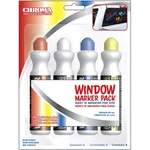 Chroma 4 Color Pack Car Truck Window Markers - 2.05OZ Red White Blue Yellow. Fixed Price $13.99.