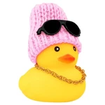 Wonuu Car Rubber Duck, Yellow 2.36 Inches, B-duck-pink Knit Hat. Fixed Price $14.31.