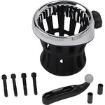 Ciro Drink Holder 50411 Chrome / Black Harley Handlebar Mounted Cup 96-18. Fixed Price $74.99.