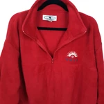 Moose Creek Fleece Pullover Men's Size Large Quarter Zip Vail Logo Red. Fixed Price $12.00.