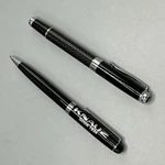 Set Of 2 Knauz Bmw Auto Group Carbon Fiber Rollerball Pen. Fixed Price $40.00.