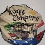 Happy Camper Tire Cover. Rv Trailer Wheel. Fixed Price $29.99.