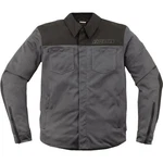 Icon Upstate Mesh C.e. Vented Textile Motorcycle Jacket Grey/black. Fixed Price $175.00.