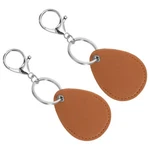 Patikil Leather Key Fob, 2 Pack Pu Fobs With 30MM, Brown. Fixed Price $10.24.
