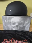 Daytona Helmets D1-BNS-3XL D.o.t. Skull Cap W/o Visor- Dull Black. Fixed Price $75.00.
