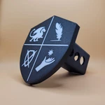 Custom Crest Trailer Hitch Cover, 120+ Color Combinations. Fits Inch Receiver.. Fixed Price $36.00.