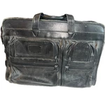 Tumi Alpha 96141DH Black Leather Expandable Laptop Briefcase. Fixed Price $36.00.