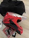 Alpinestars Supertech M10 Dyno Red/white Helmet Size Large. Fixed Price $550.00.