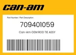 Can-am Genuine Rod Tie Assy 709401059. Fixed Price $71.06.