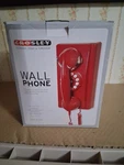 Crosley CR55-RE Red Push Button Wall Phone Open Box Excellent Condition. Fixed Price $60.00.